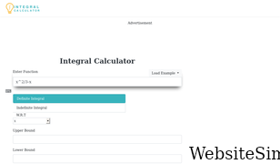 calculator-integral.com Screenshot