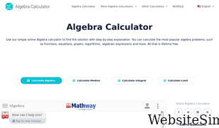 calculatoralgebra.com Screenshot