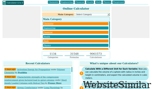 calculatoratoz.com Screenshot