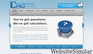 calculatorpro.com Screenshot