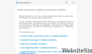 calculators.ro Screenshot