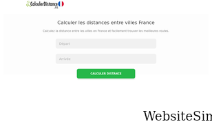 calculerdistance.fr Screenshot