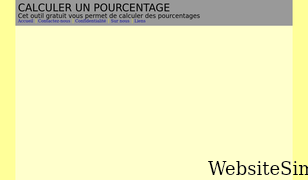calculerpourcentage.fr Screenshot