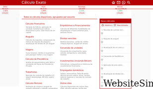 calculoexato.com.br Screenshot