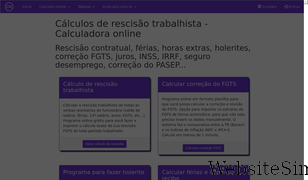 calculorescisao.com.br Screenshot