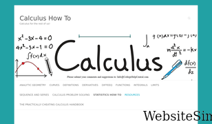 calculushowto.com Screenshot