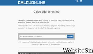 calcuonline.com Screenshot