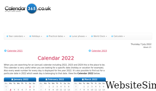 calendar-365.co.uk Screenshot