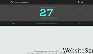 calendar-week.org Screenshot