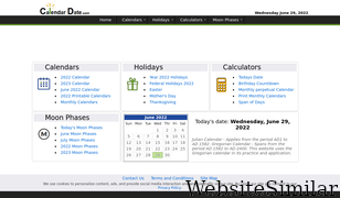 calendardate.com Screenshot