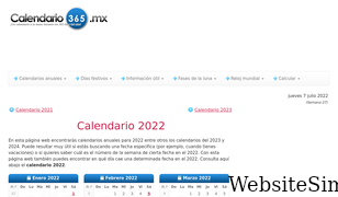 calendario-365.mx Screenshot