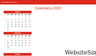 calendariochile.com Screenshot