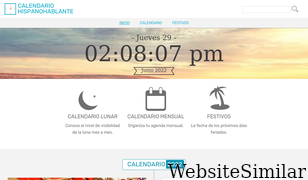 calendariohispanohablante.com Screenshot