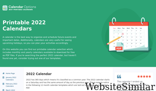 calendaroptions.com Screenshot