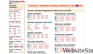 calendarpedia.co.uk Screenshot