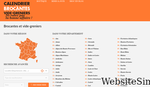 calendrier-des-brocantes.com Screenshot