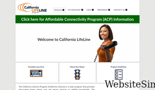 californialifeline.com Screenshot