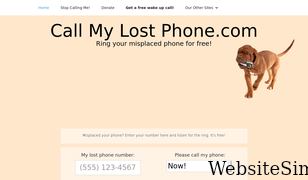 callmylostphone.com Screenshot