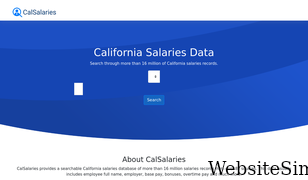 calsalaries.com Screenshot