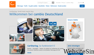 cambio-carsharing.de Screenshot