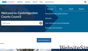 cambridgeshire.gov.uk Screenshot