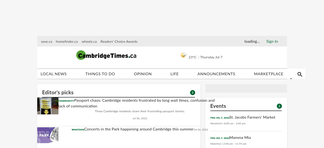 cambridgetimes.ca Screenshot