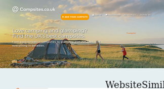 campsites.co.uk Screenshot