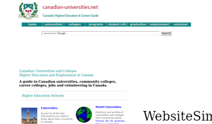 canadian-universities.net Screenshot