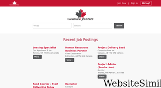 canadianjobforce.ca Screenshot