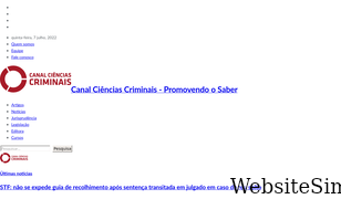 canalcienciascriminais.com.br Screenshot
