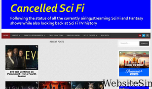 cancelledscifi.com Screenshot