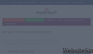 cancelledsoontv.com Screenshot