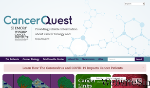 cancerquest.org Screenshot