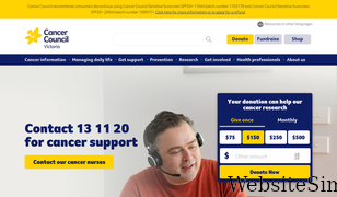 cancervic.org.au Screenshot