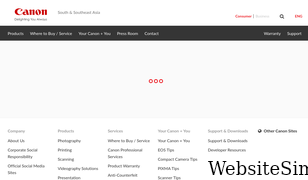 canon-asia.com Screenshot