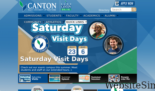 canton.edu Screenshot