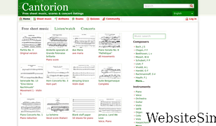 cantorion.org Screenshot