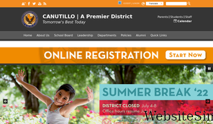 canutillo-isd.org Screenshot