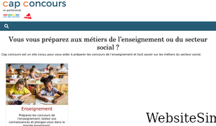 cap-concours.fr Screenshot