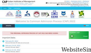 cap2022iimtrichy.in Screenshot