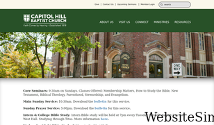 capitolhillbaptist.org Screenshot