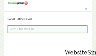 caratterispeciali10.com Screenshot