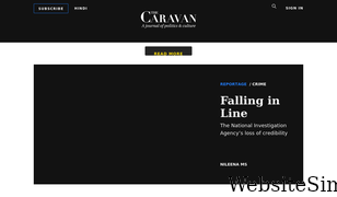 caravanmagazine.in Screenshot