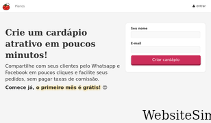 cardapiando.com Screenshot