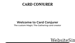 cardconjurer.com Screenshot
