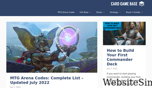 cardgamebase.com Screenshot
