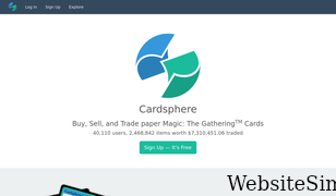 cardsphere.com Screenshot