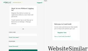 carecreditprovidercenter.com Screenshot