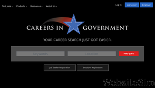careersingovernment.com Screenshot
