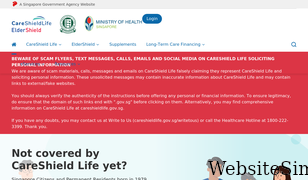 careshieldlife.gov.sg Screenshot